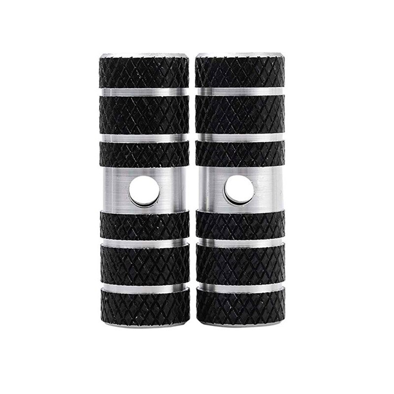 1 par de pedales de bicicleta BMX, cilindro de bicicleta de carretera, aleación de aluminio 3/8 ", pedales de eje de bicicleta, pedales de cohete para bicicleta: Black