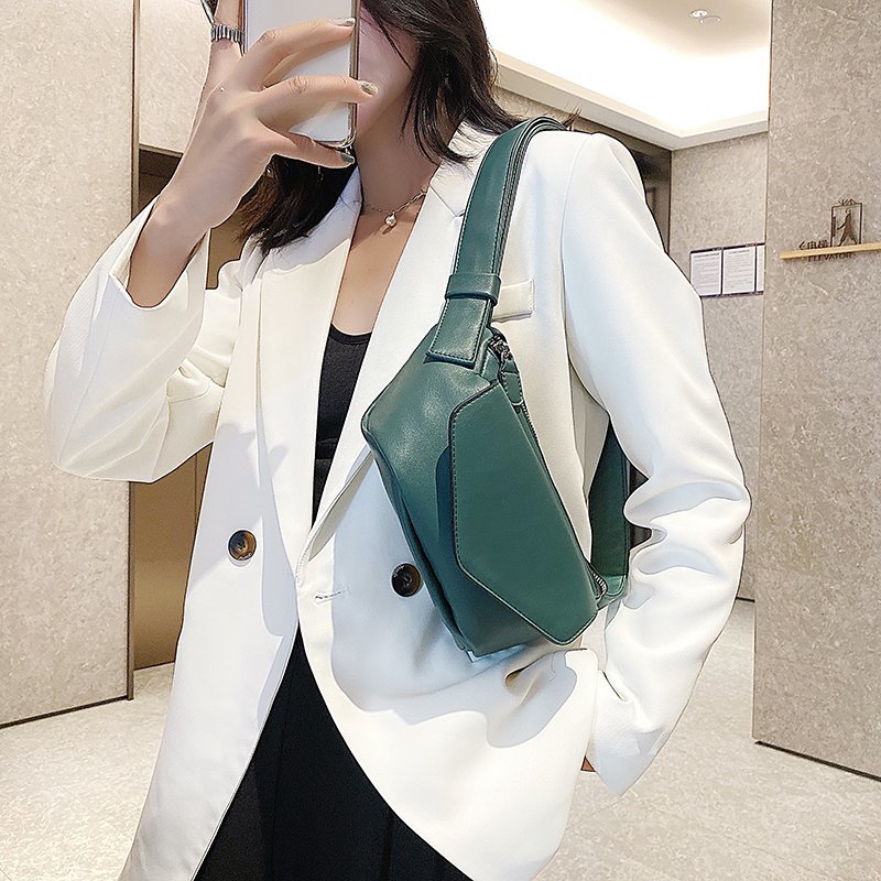 Marsupi Casual per donna borsa a tracolla in morbida pelle borsa da viaggio piccola da viaggio verde nero borsa da marsupio femminile borse da cintura Bolsos