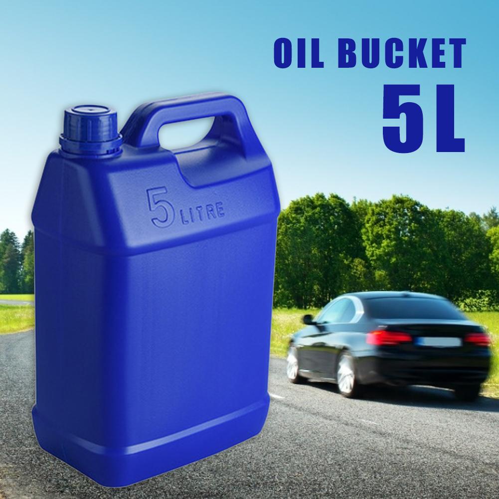 5L Portable Fuel Tank Plastic Gasoline Container Gasoline Oil Barrel Car Jerry Can Petrol Cans Gas Cans Tanks Canister