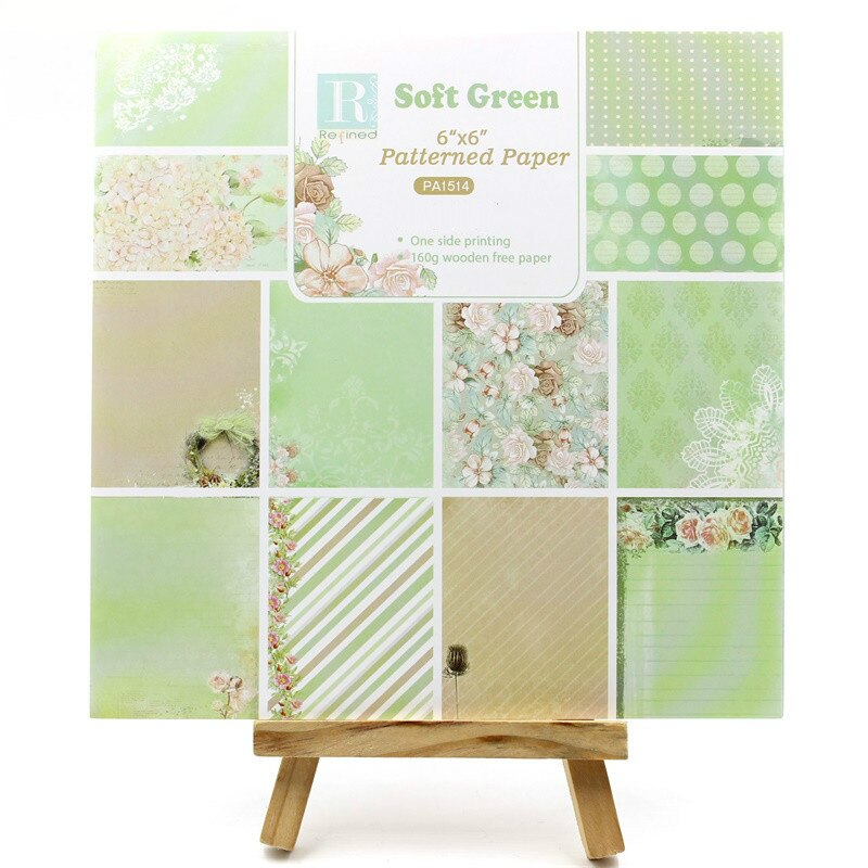 KSCRAFT 12pcs 6" Single-side Printed flowers pattern papercraft art paper handmade scrapbooking kit set book