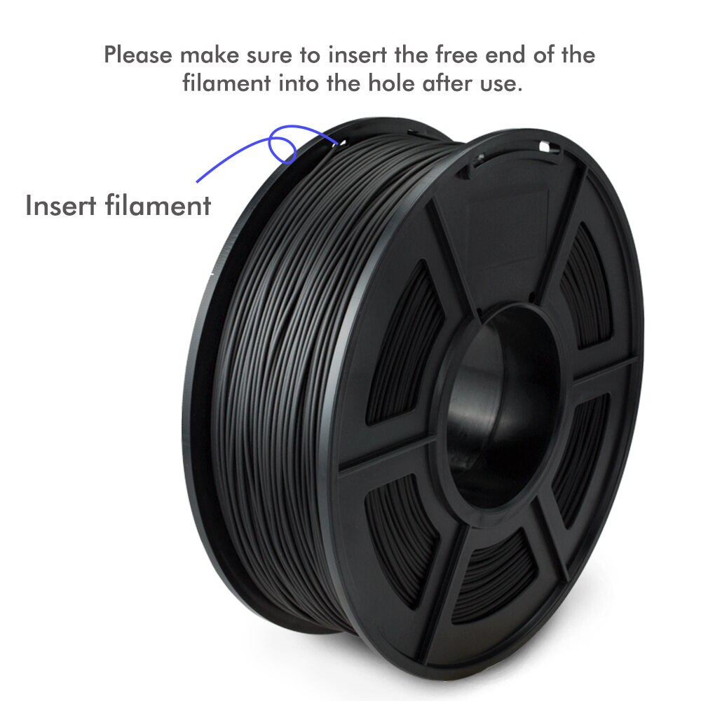 SUNLU-filamento conductor ABS para impresora 3D, 1KG, previene la acumulación de electricidad estática, consumible, Impresión de 1,75mm con carrete