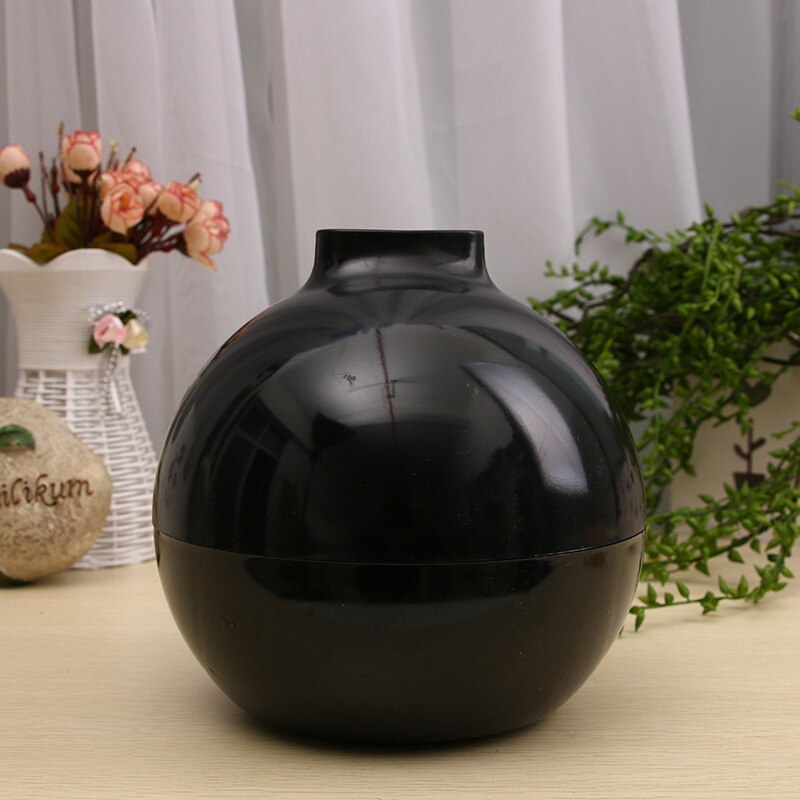 Einfarbig Kunststoff Gesichts Tissue Dispenser Box Abdeckung Runde Bad Serviette Organizer für Home Office WXV: Black