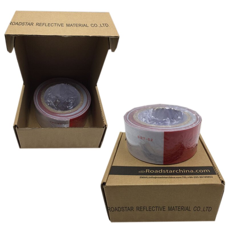 50mm X 3m DOT Reflective Car Truck Motorcycle Sticker Safety Warning Signs Conspicuity Tape Roll