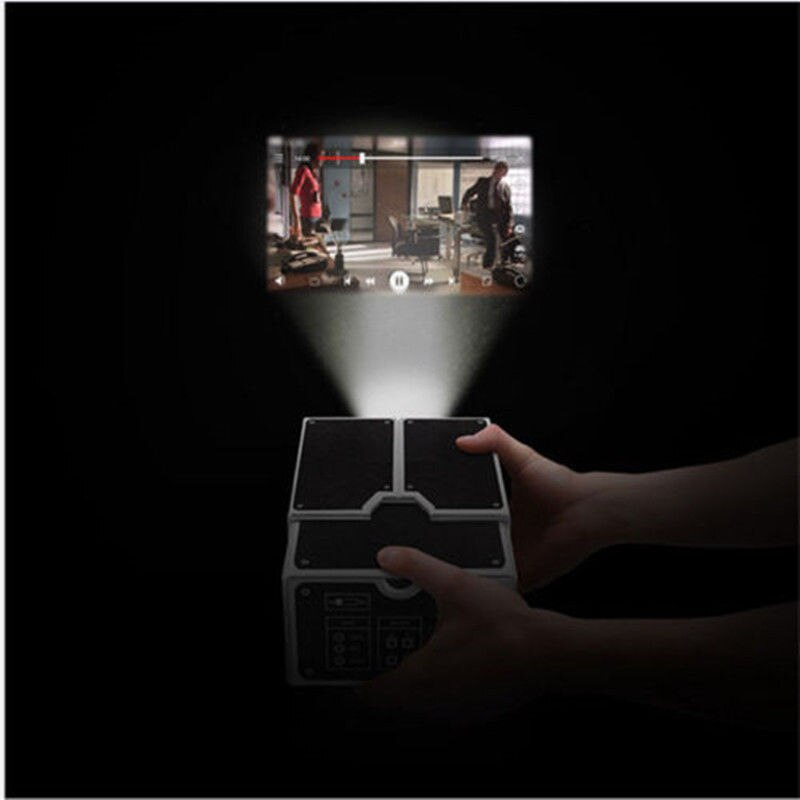 V2.0 smartphone projektor diy mobiltelefon hjemmebiograf biograf video til iphone hjemmebiograf