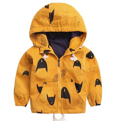 Brand Kids Clothes Boys Jackets Children Character Windbreaker Toddler Baby Coat Infant Cotton Hoodies For Girls: 24M