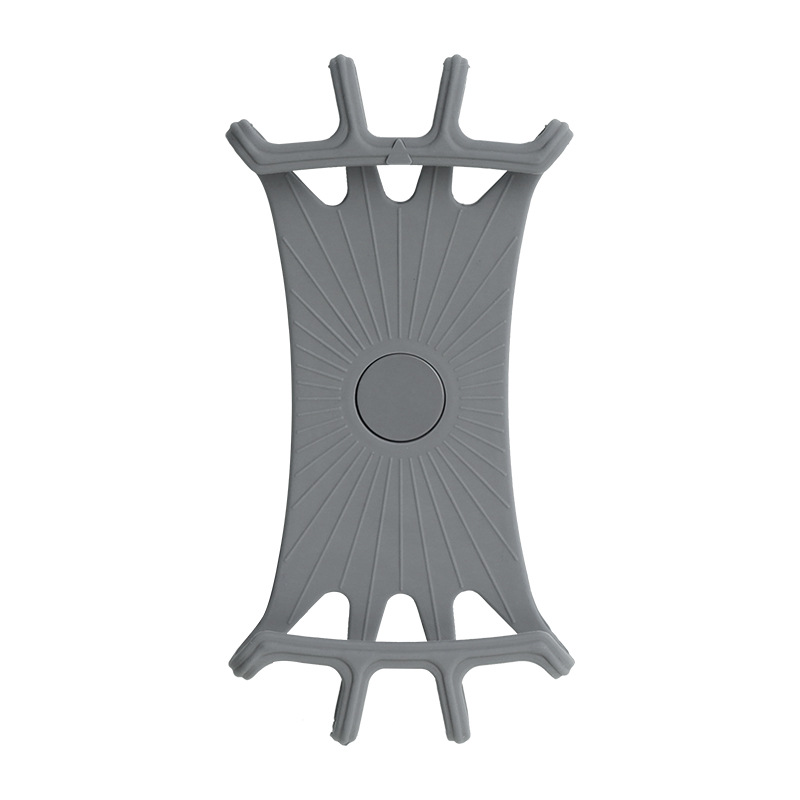 Soporte para teléfono móvil de silicona para motocicleta, soporte para teléfono de 360 grados, soporte para bicicleta y motocicleta, soporte de Clip anticaída, accesorios para motocicleta: Verde