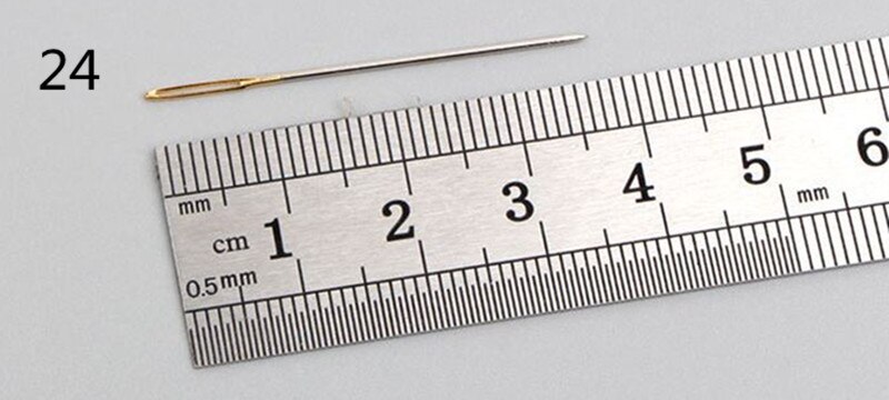 30 stk korssting nåle håndværk broderi værktøj store øjen sy nåle håndsy nål med tråderen hjem diy syværktøj: 24