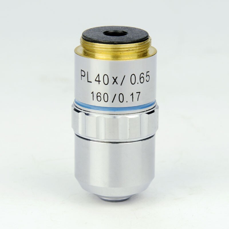 Brand 40X 10X 4X 100X Plan Achromatic Objective DIN Lens Silver Biological Microscope Lenses