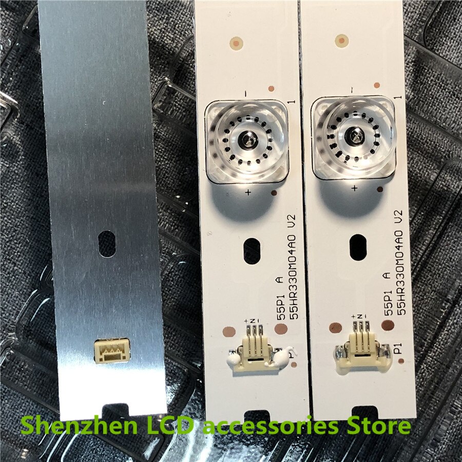18pcs=2set FOR TCL 4LEDs y55A580 LCD TV backlight bar 55P1 A 55HR330M04A0 V2 4C-LB5504-HR05J 51CM