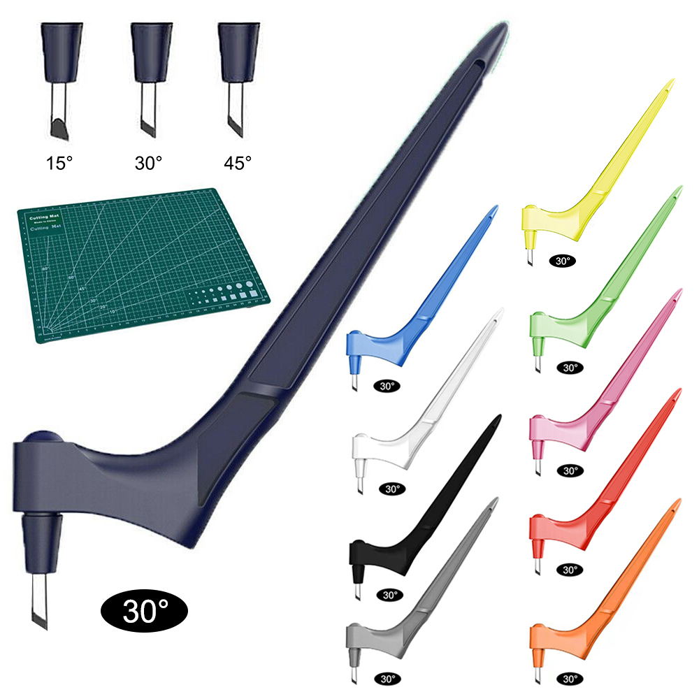 Craft Cutting Tools 360 Rotating Blade Paper-Cutter 3 Replace Blade Craft Cutting Knife DIY Art Wear-Resisting Art Cutting Tool