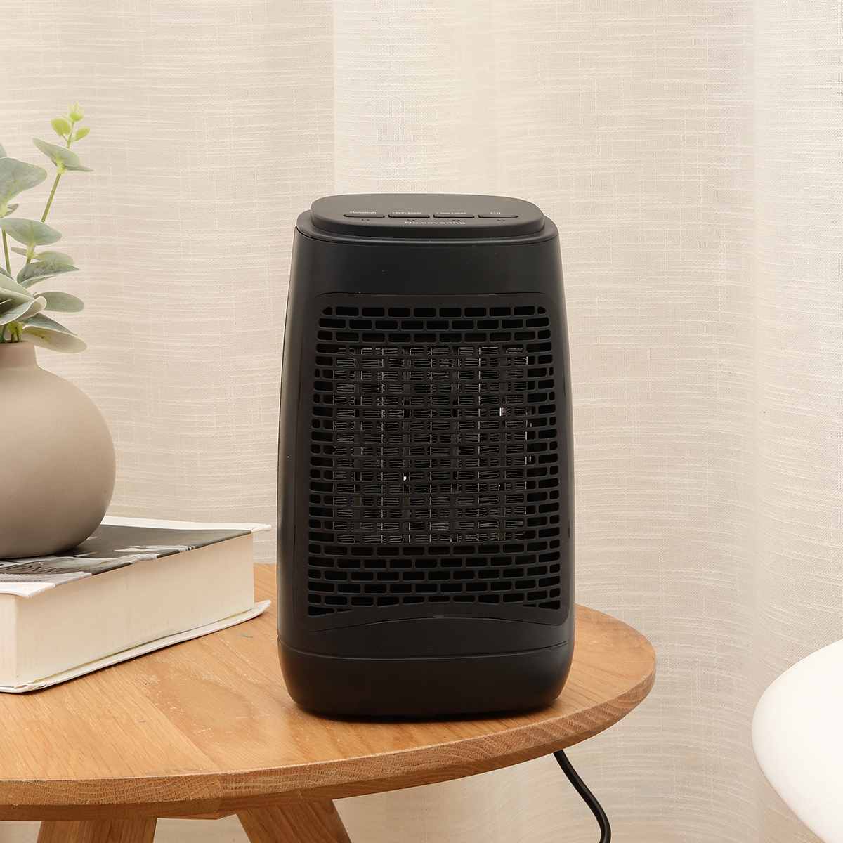 1200W High-power Elektrische Heizung Fan 3 Gänge Einstellbare 3 Sekunden Wärme Industrielle Heizungen Elektrische Zimmer Warme Luft heizung 220/110V: Button Type US