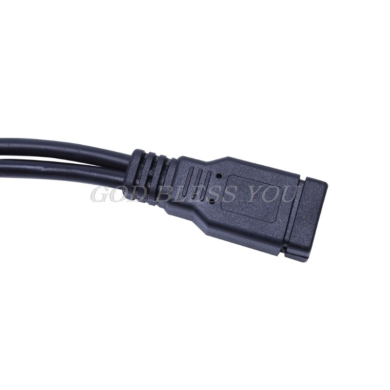 USB 2,0 A macho A USB hembra 2 Doble Dual fuente de alimentación USB hembra Cable extensor divisor HUB de carga para los discos duros impresoras