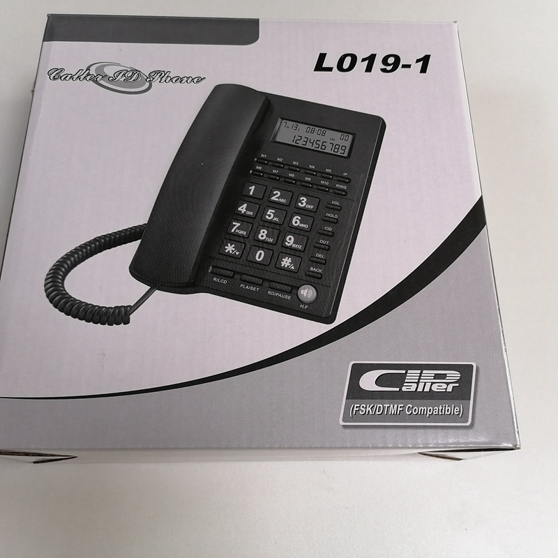 Good KX-L019 Telefone Landline Phone Caller ID Corded Telephone Desktop Telephone for Home Office Hotel Restaurant