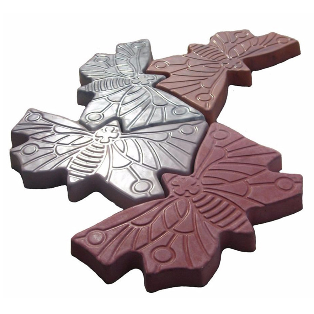 Garden DIY Plastic Path Maker Pavement Model Concrete Stepping Stone Cement Paving Mould Brick Best Price