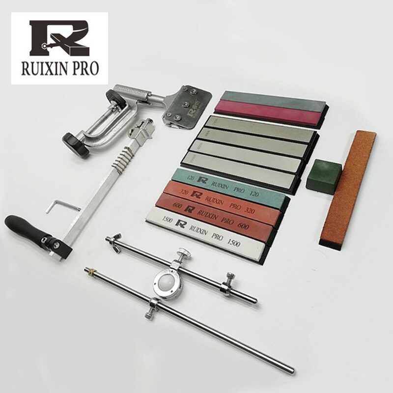 Ruixin pro RX008 Aluminium alloy Knife sharpener system fixed angle sharpener sharpening stones kitchen tools grinding kit