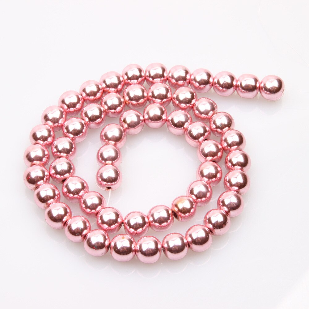 Naturale Pietra Magnete Pietra Branelli Allentati di Pietra di Calcoli Biliari Nero Branelli della Sfera Dei Monili per Monili Che Fanno FAI DA TE Accessori Della Collana Del Braccialetto: Rose Red / 10mm 40pcs beads