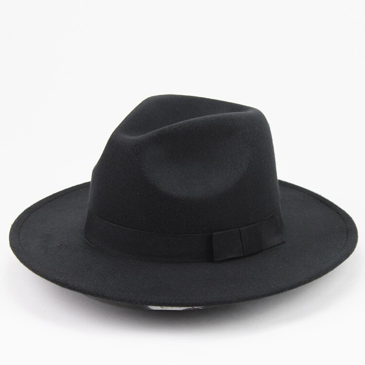 Black Top Hat for Men Felt Tuxedo Costume Coachman Dress Up Fedoras Hats: black