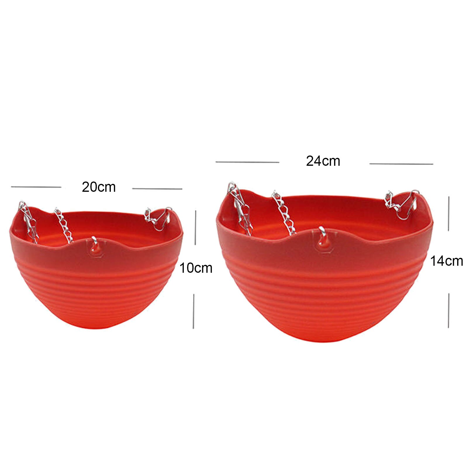 Hanging Plastic Flower Pots Garden Plant Pots Woven Hanger Planter Decorative Flower Pot Hanging Basket Balcony Decoration
