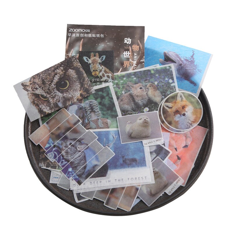 Mohammed travel series en papieren stickerpakket handboek dagboek dagboek decoratieve sticker papier scrapbooking doe-het-zelf knutselen briefpapier: B