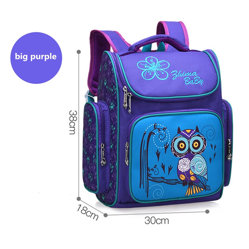 Okkid Kinderen Schooltassen Voor Jongens Basisschool Rugzak Kids Book Tas Basisschool Eerste Grade Student Schooltas: big purple