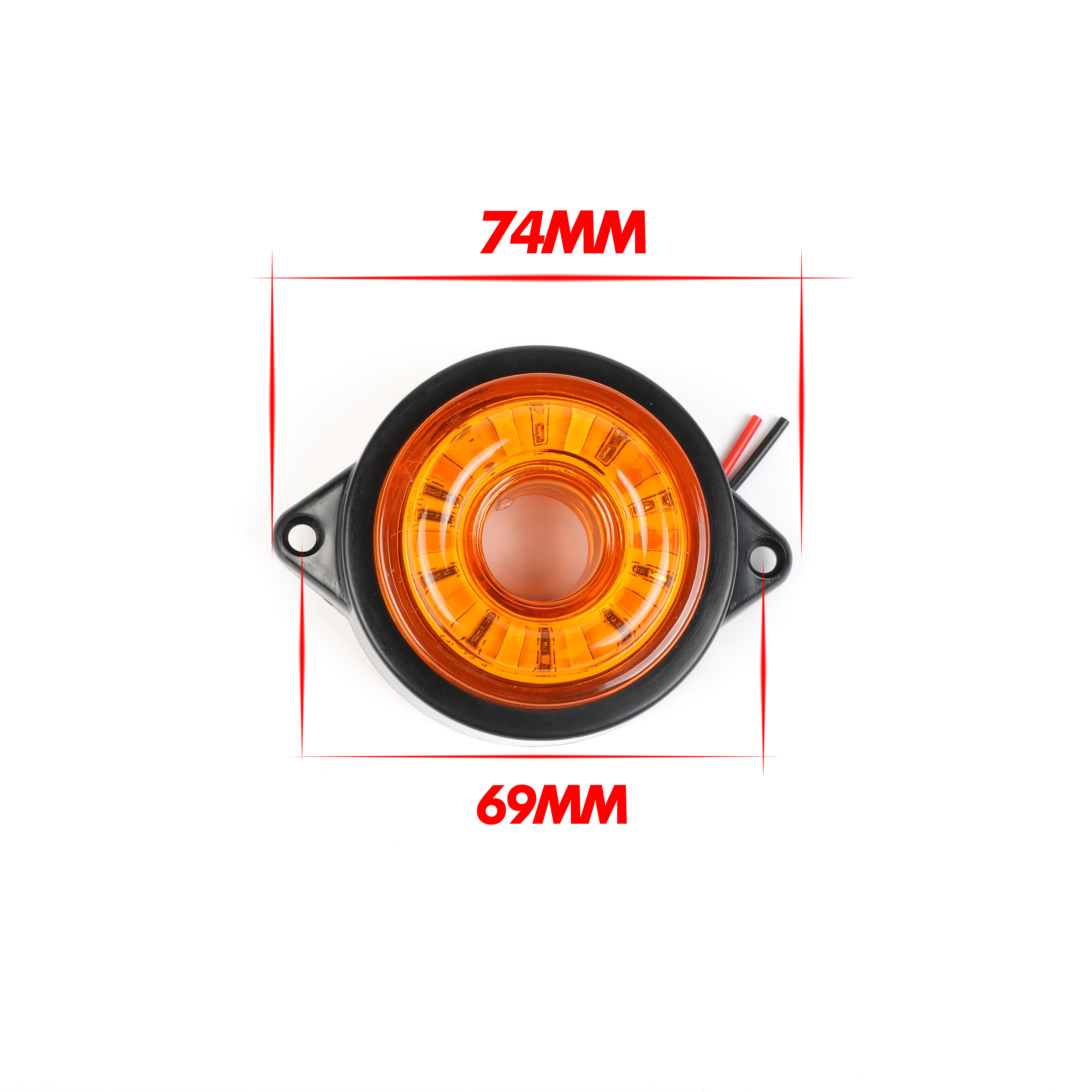 2PCS LED Spotlights For Truck Side Marker Light Auto Truck Lorry Trailer Bus Tail Brake Light Car Warning Lamp Indicator Light