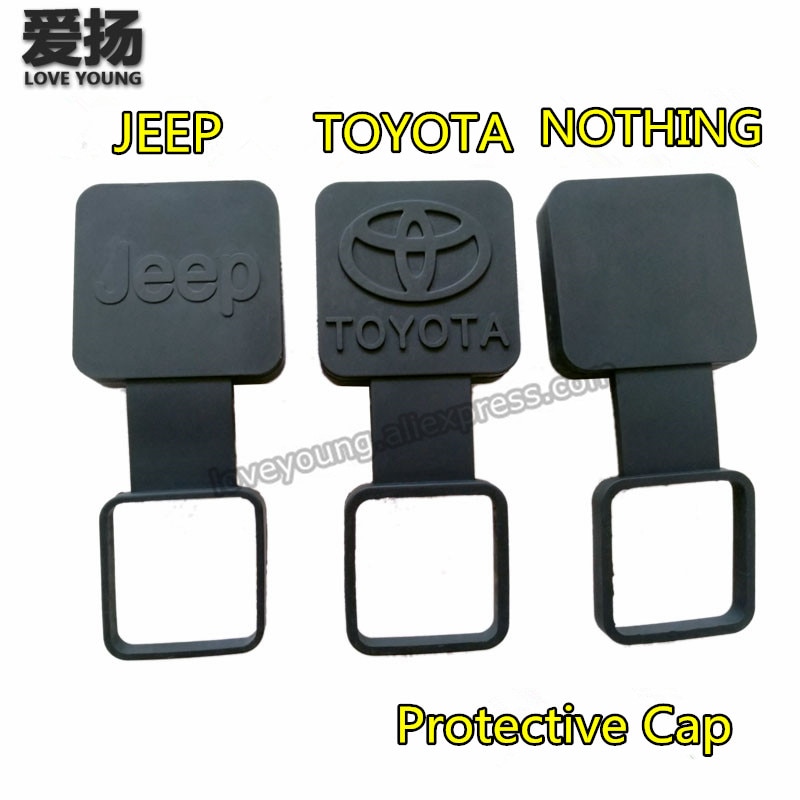 Black Rubber Trailer Hitch Receiver Cover /Universal Receiver Plug Tube Cap/Protective Cover