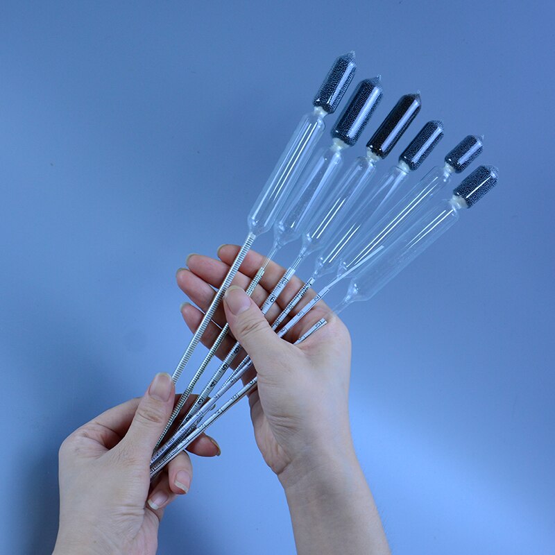 Hidrómetro de vidrio para laboratorio químico, densitómetro líquido, densímetro, medidor de densidad, 1,1-1,2/m3, 2 unids/lote