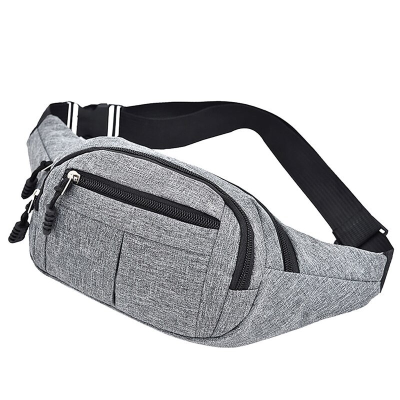 Pochete esportiva feminina, bolsa de cintura fitness em oxford, lazer, moda atlética, para caminhadas, corrida, celular, carteira, esportiva a40: Light Grey