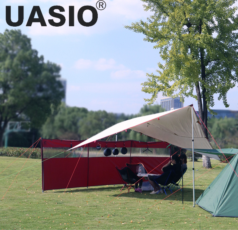 Outdoor Camping Folding Windscreen Beach Windshield Shelter Camping Picnic Sidewall Privacy Screen Panel Partition Wall Divider