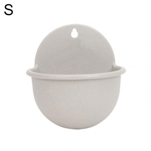 Plastic Flower Pots Planters Wall Mounted Planter Pot Flowerpot Flower Basket Planter Desktop Ornement Home Garden Decoration: Gray S