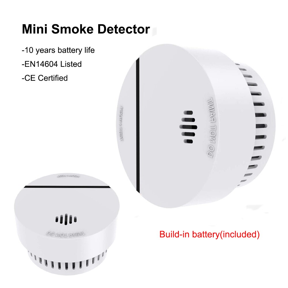Fire Alarm sensor Smoke detector Home security allume fen 10 years battery photoelectric independent sensitive