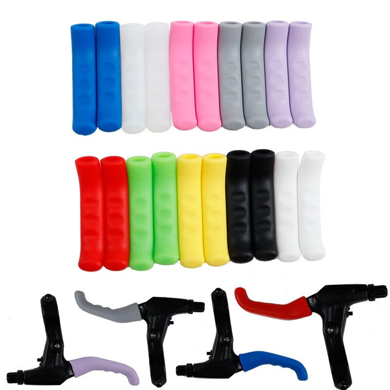 2PCS Bicycle Bike Brake Handle Cover Silicone Sleeve Bike Brake Lever Protector Covers Mountain Bike Brakes Accessories