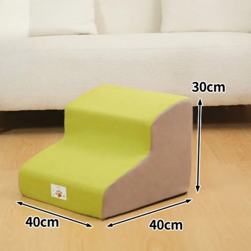 Escabeau pour animaux de compagnie, rampe pour chien/chat, éponge en mousse à mémoire de forme, canapé pour chiens, amovible et lavable, entraînement, rampe pour animaux de compagnie, fournitures pour animaux de compagnie: WHITE