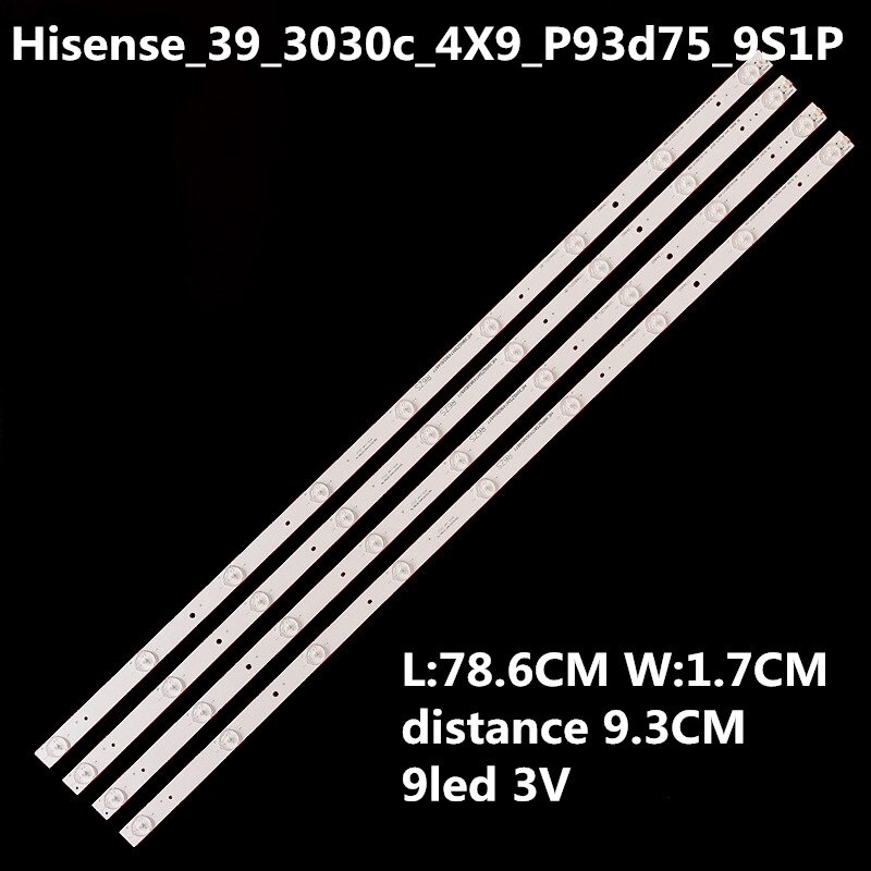 Led Backlight Strip 9 Lamp Voor Hisense 39 ''Tv LED39S30 LED39K20D Hisense_39_3030C_4X9 _ P93d75-9S1P HE39R6ZSM74965804877 R6ZS