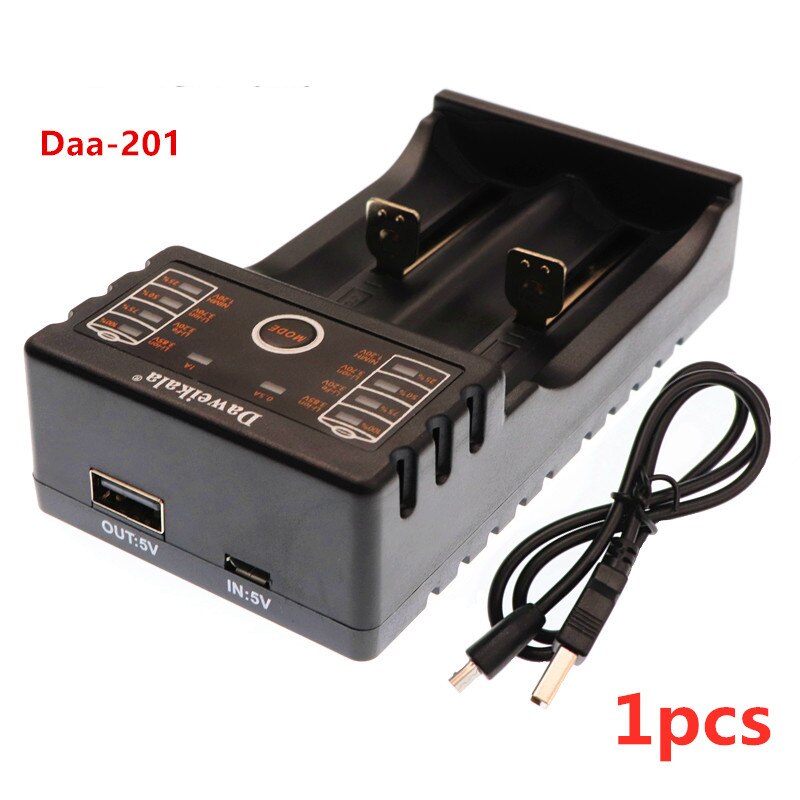 18650 batteri 3.7v 9900 mah daa 201 usb-oplader 1.2v 3.7v 3.2v 3.85v aa / aaa 18650 26650 14500 nimh lithium batteri smart opladning: Guld