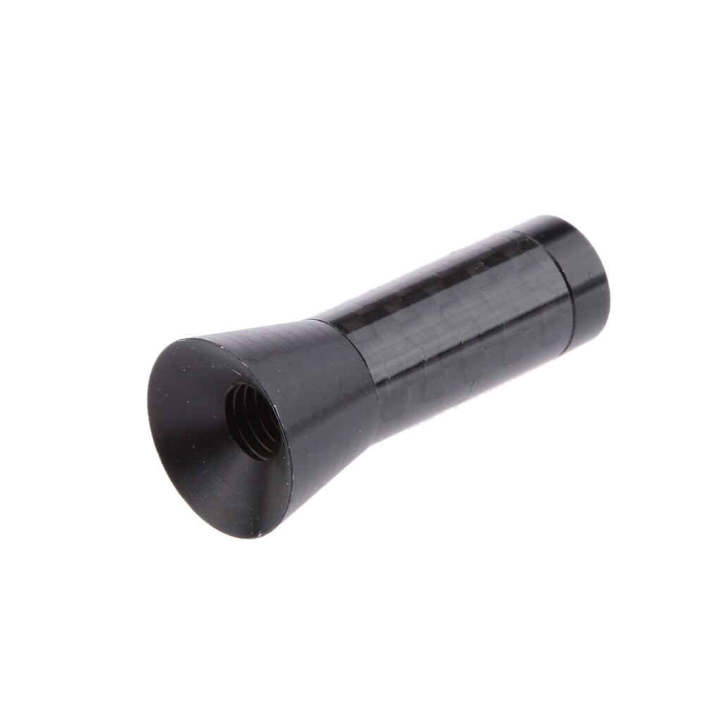 Antena de coche negra corta y ancha AM/FM Radio aérea mástil tipo tornillo Universal con tornillos M4 M3 M5 M6 duradero y fácil de instalar