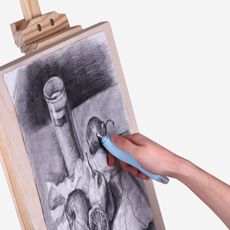 Kit de gomas de borrar eléctricas para artistas, lápices para arte, dibujo, bocetos, herramienta de desmontaje para elaboración con 16 recambios, novedad
