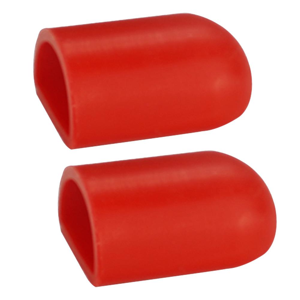 2Stck Elektrische Rolle Silikon Fuß Unterstützung Schutzhülle fallen Fuß Stehen Pad Skateboard Zubehör für M365 ES2 Für Xiaomi: rot