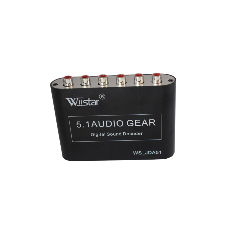 Wiistar 5.1 Digitale Audio Decoder SPDIF Coaxiale RCA DTS AC3 5.1 Analoge Decoder Converter Uitgang Adapter Surround geluid