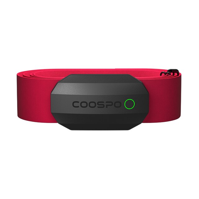 CooSpo-Monitor de ritmo cardíaco para el pecho H808S, Bluetooth ANT +, resistente al agua, para correr al aire libre, ciclismo, ordenador para bicicleta Wahoo Garmin: H808S Black - Red