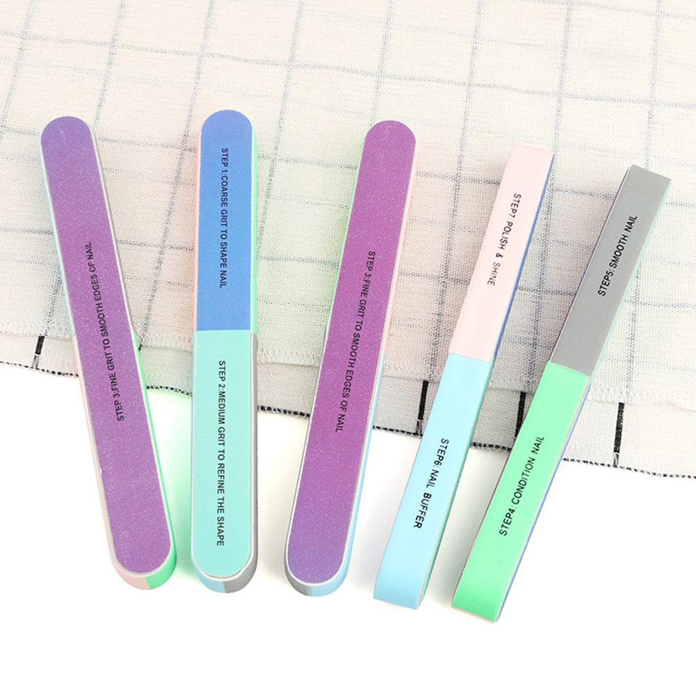 Six-Sided Nail Polishing File Printing Nail Sanding Tool Buffer