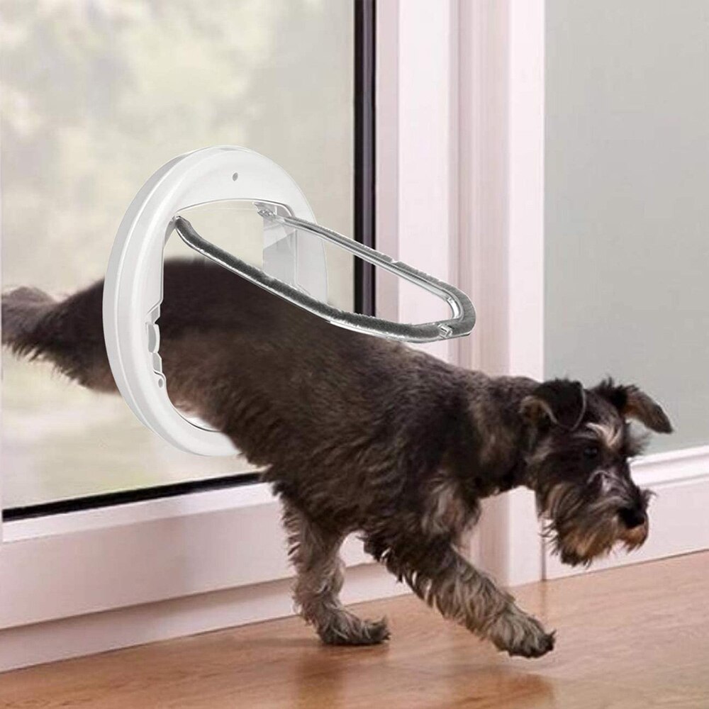 pet flap round glass door cat puppy door hole small pet door can control the direction of entry and exit pet door