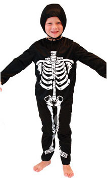 ! Cosplay, Halloween Halloween feestjurk, lichtgevende skelet kleding, mannen en kinderkleding apparel