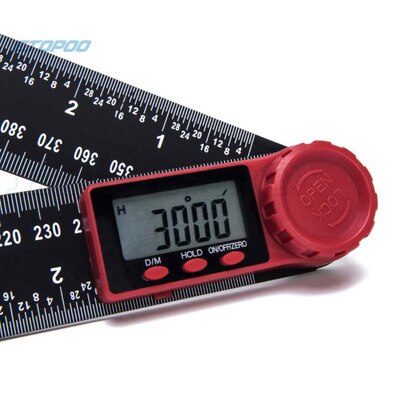 0-200mm 0-300mm Stainless Steel Digital Angle Ruler Inclinometer Carbon Fiber Electron Goniometer Protractor Angle Finder Meter