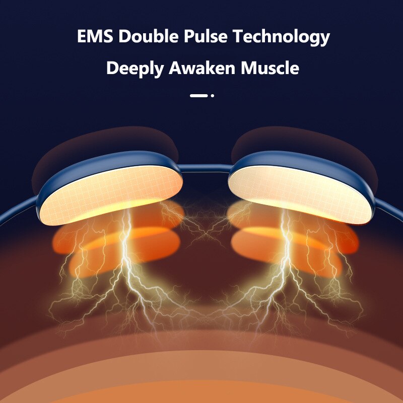 Mini masseur de cou EMS à Double impulsion, pendentif de cou, colonne cervicale, appareil Portable de Massage de la colonne cervicale, compression à température constante