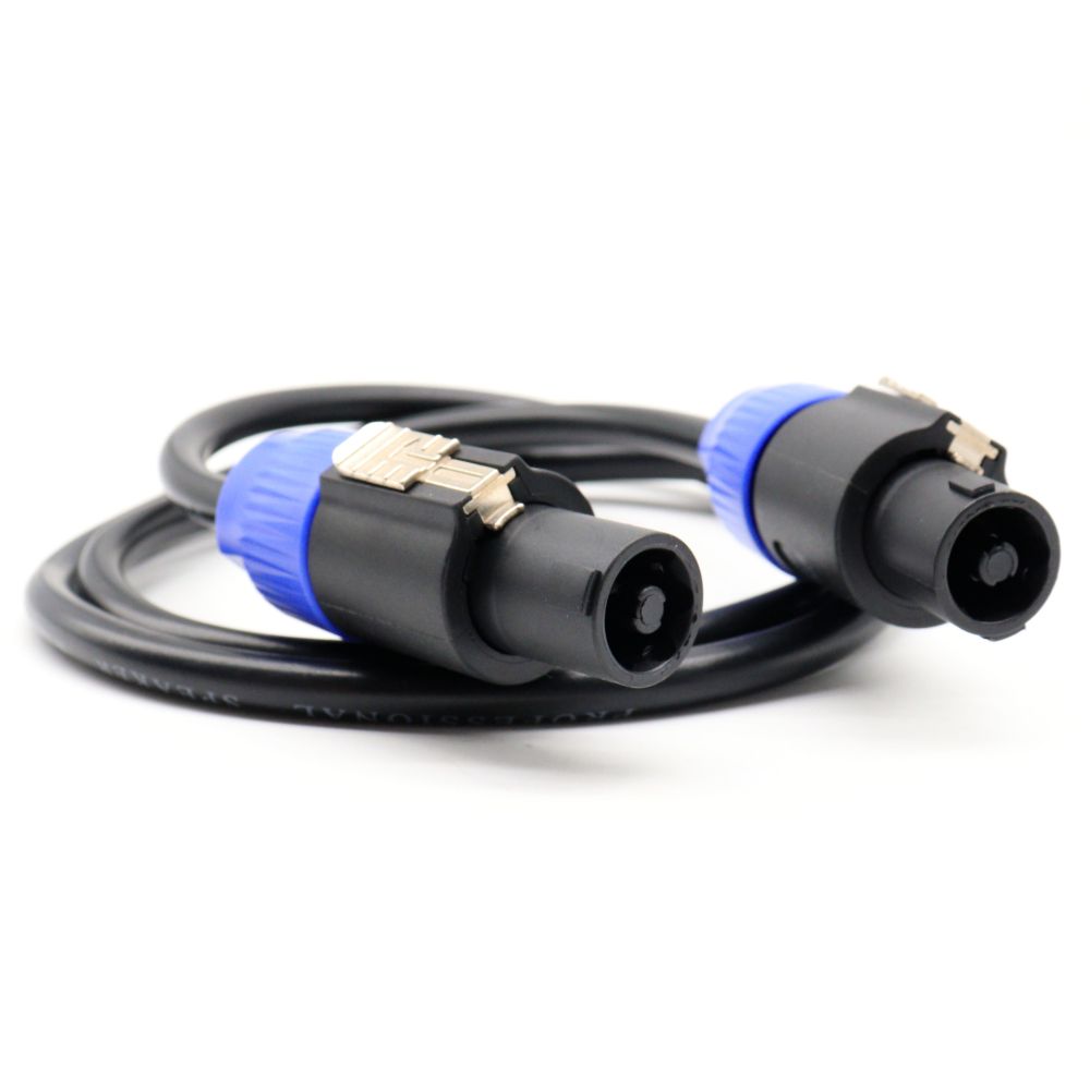 Speakon to Speakon Speaker Cable Male to Male Audio Cord 1M/2M/5M/10M for DJ Stage Sound System Locking Plug