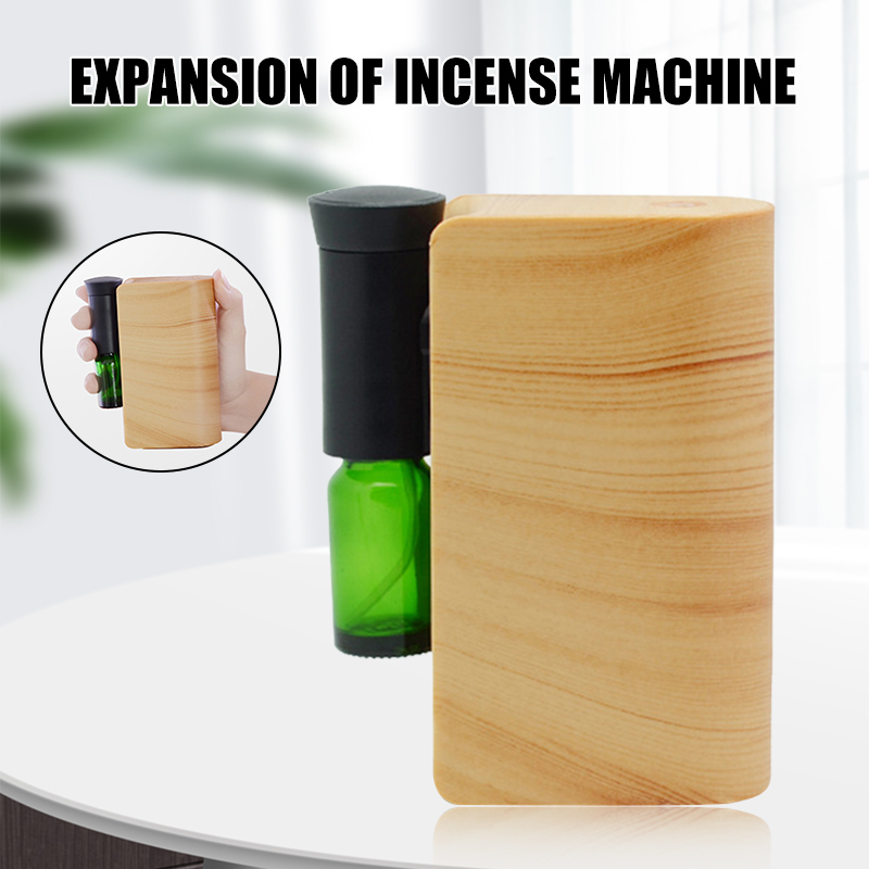 Newly Portable Aromatherapy Diffuser Wood Grain USB Home Essential Oil Diffuser with LED Light