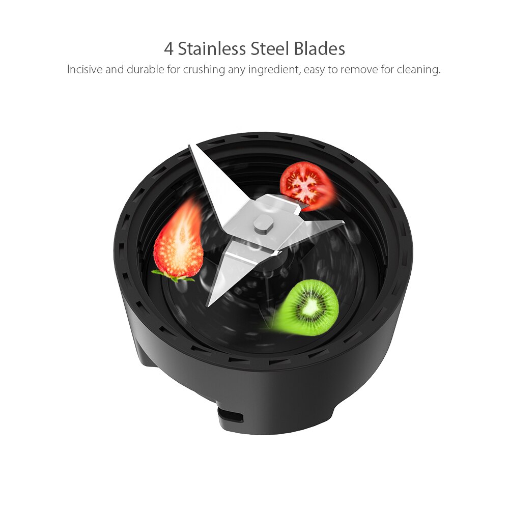 Homgeek 600ml Mini Juicer 350W Fruit Vegetable Mix Juicer Extractor Personal Smoothie Vegetable Fruits Blender BPA-Free 220-240V