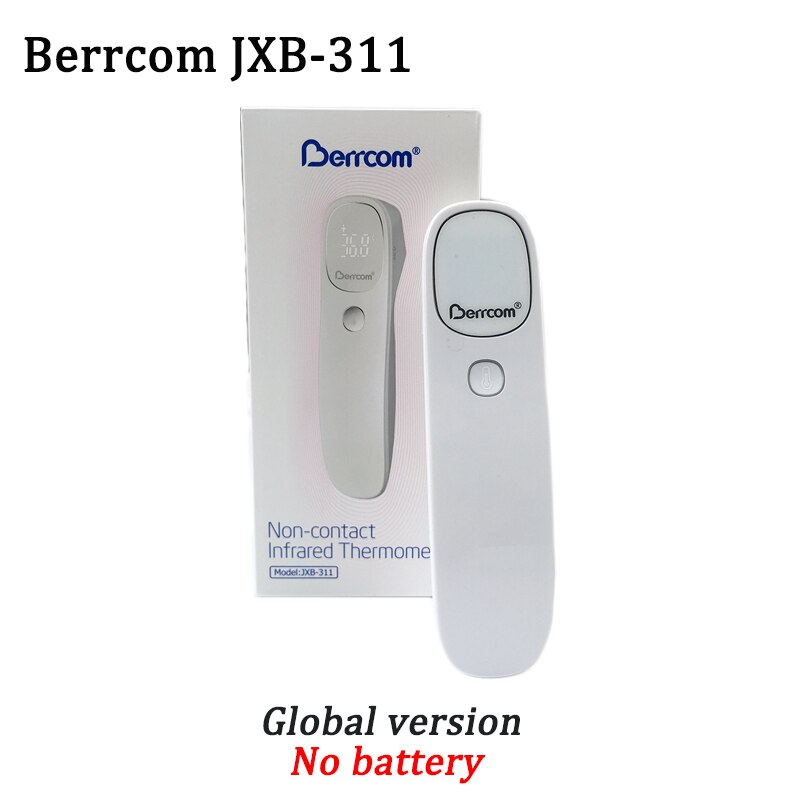 Berrcom Thermometer Accurate Digital Fever Infrared Clinical Thermometer Non Contact Measurement LED Shown: global version only