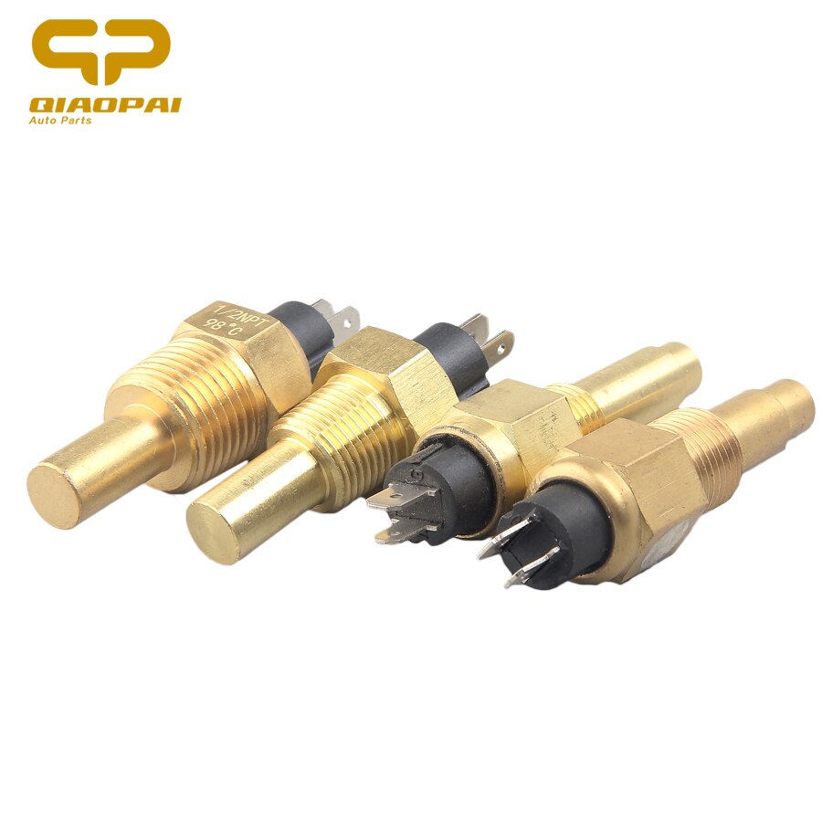 Engine Water Temperature Sensor 3/8NPT 1/2NPT M16 X1.5 M14 X1.5 120C Car Alarm Brass Automotive Electric Diesel Generator Sensor